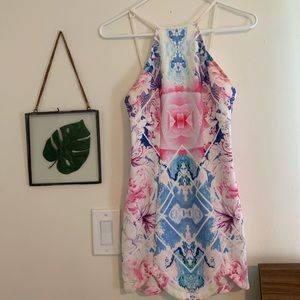 Multicolored mini dress